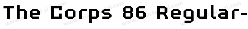 The Corps 86 Regular字体转换